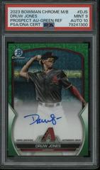 Druw Jones [Green] Baseball Cards 2023 Bowman Chrome Prospect Mega Box Autographs Prices