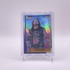 AJ Styles [Rainbow Foil] Wrestling Cards 2021 Topps Heritage WWE Prices