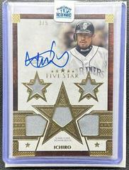 Ichiro #FSQRA-I Baseball Cards 2023 Topps Five Star Quintuple Relic Autograph Prices