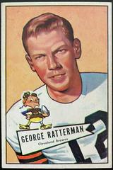 George Ratterman Football Cards 1952 Bowman Large Prices