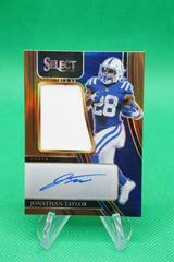 Jonathan Taylor [Copper] Football Cards 2021 Panini Select Jumbo Signature Swatches Prices