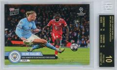 Erling Haaland [Black] #94 Soccer Cards 2022 Topps Now UEFA Champions League Prices