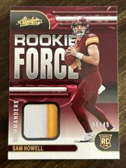 Sam Howell [Gold] #RF-5 Football Cards 2022 Panini Absolute Rookie Force Prices