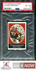 Claude Humphrey Football Cards 1972 Sunoco Stamps Prices