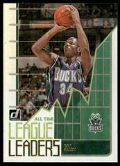 Ray Allen [Green Flood] Basketball Cards 2020 Donruss All Time League Leaders Prices