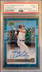 JJ Bleday [Teal Velocity] #RPS-JB Baseball Cards 2020 Panini Donruss Optic Rated Prospects Signatures Prices