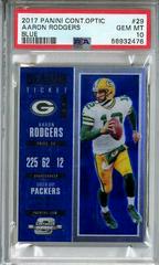 Aaron Rodgers [Blue] #29 Football Cards 2017 Panini Contenders Optic Prices