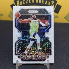 Karl Anthony Towns [White Sparkle Prizm] Basketball Cards 2021 Panini Prizm Prices