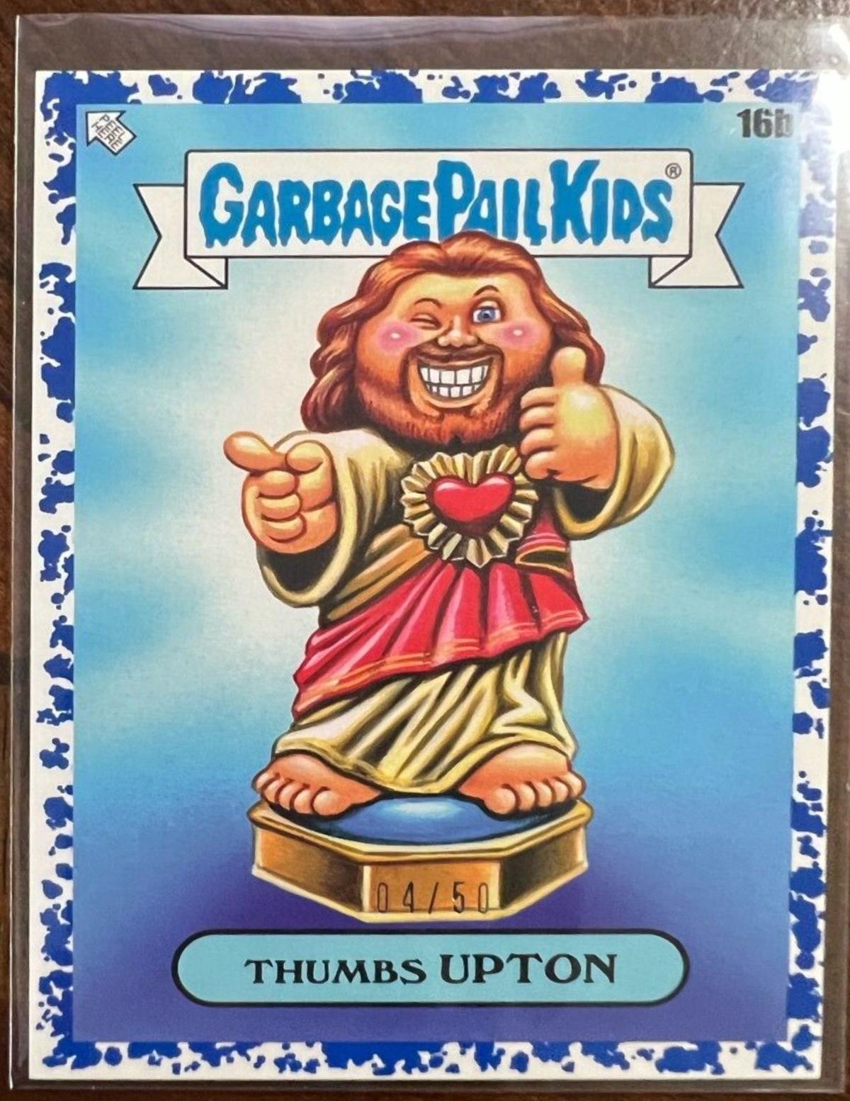 Thumbs UPTON [Blue] #16b Garbage Pail Kids X View Askew