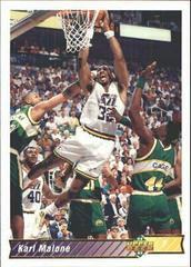 Karl Malone #248 Basketball Cards 1992 Upper Deck International Prices