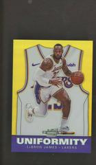 LeBron James [Gold] Basketball Cards 2019 Panini Contenders Optic Uniformity Prices