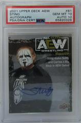 Sting [Autograph] #81 Wrestling Cards 2021 Upper Deck AEW Prices