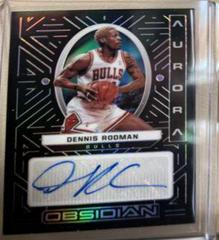 Dennis Rodman #AUR-DRO Basketball Cards 2021 Panini Obsidian Aurora Autographs Prices