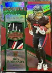 Bijan Robinson [Green] #DC-6 Football Cards 2023 Panini Plates and Patches Double Coverage Prices