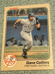 Dave Collins #377 Baseball Cards 1983 Fleer Prices