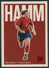 Mia Hamm [Red] Soccer Cards 2017 Panini Nobility Prices