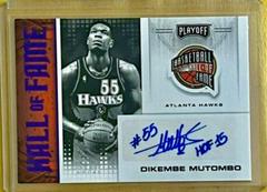 Dikembe Mutombo [Purple] Basketball Cards 2020 Panini Chronicles Hall of Fame Autographs Prices