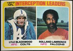 L.Blackwood, R.Lawrence [Interception Ldrs.] #335 Football Cards 1978 Topps Prices