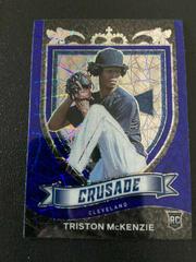 Triston McKenzie [Blue Velocity] #2 Baseball Cards 2021 Panini Chronicles Crusade Prices