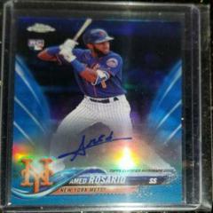 Amed Rosario [Blue Refractor] Baseball Cards 2018 Topps Chrome Rookie Autograph Prices