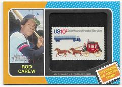 Rod Carew #75US-RC Baseball Cards 2024 Topps Heritage U.S. Postal Stamp Relic Prices