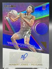 Herbert Jones [Blue] Basketball Cards 2021 Panini Recon True Potential Signatures Prices