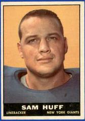 Sam Huff #91 Football Cards 1961 Topps Prices