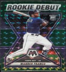Wander Franco [Green] #RD-6 Baseball Cards 2022 Panini Mosaic Rookie Debut Prices