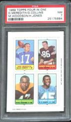 Don Meredith, Gary Collins, Marv Woodson, Homer Jones Football Cards 1969 Topps Four in One Prices