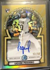 Liover Peguero [Gold] #ROY-LP Baseball Cards 2023 Bowman Chrome Rookie of the Year Favorites Autographs Prices