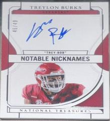 Treylon Burks #NN-TBU Football Cards 2022 Panini National Treasures Collegiate Notable Nicknames Autographs Prices