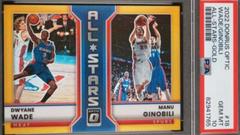 Dwyane Wade, Manu Ginobili [Gold] #18 Basketball Cards 2022 Panini Donruss Optic All Stars Prices
