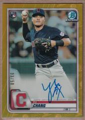 Yu Chang [Gold Refractor] #CRA-YC Baseball Cards 2020 Bowman Chrome Rookie Autographs Prices