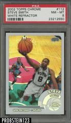 Steve Smith White Refractor #112 Basketball Cards 2002 Topps Chrome Prices