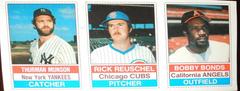 Bobby Bonds, Rick Reuschel, Thurman Munson [Hand Cut Panel] Baseball Cards 1976 Hostess Prices