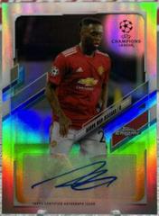 Aaron Wan Bissaka [Red Wave Refractor] #CA-AWB Soccer Cards 2020 Topps Chrome UEFA Champions League Autographs Prices