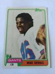 Mike Dennis Football Cards 1981 Topps Prices