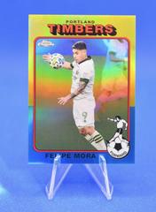 Felipe Mora [Red Wave Refractor] Soccer Cards 2021 Topps Chrome MLS Prices