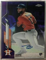 Abraham Toro [Purple Refractor] #RA-AT Baseball Cards 2020 Topps Chrome Rookie Autographs Prices