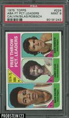 ABA FT Pct. Leaders: Calvin, Silas, Robisch #224 Basketball Cards 1975 Topps Prices