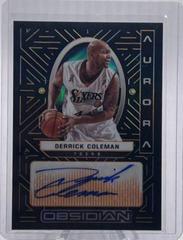 Derrick Coleman #AUR-DCO Basketball Cards 2021 Panini Obsidian Aurora Autographs Prices
