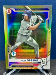 Riley Greene [Yellow Foil] #BD-107 Baseball Cards 2021 Bowman Draft 1st Edition Prices
