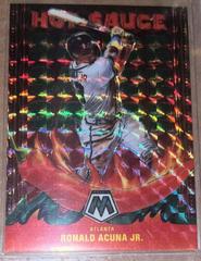 Ronald Acuna Jr. [Green] #HS-4 Baseball Cards 2022 Panini Mosaic Hot Sauce Prices