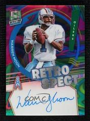 Warren Moon [Marble] Football Cards 2022 Panini Spectra RetroSpect Autographs Prices