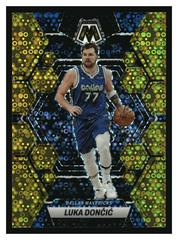 Luka Doncic [Fast Break Gold] #1 Basketball Cards 2022 Panini Mosaic Prices