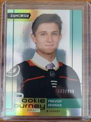 Trevor Zegras #RJ-10 Hockey Cards 2021 Upper Deck Synergy Rookie Journey Draft Prices
