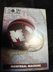 Montreal Machine [WLAF] Football Cards 1991 Pro Set Wlaf Helmets Prices