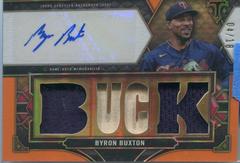 Byron Buxton [Amethyst] #TTAR-BB4 Baseball Cards 2022 Topps Triple Threads Autograph Relic Prices