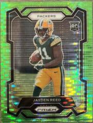 Jayden Reed [Neon Green Pulsar] #334 Football Cards 2023 Panini Prizm Prices