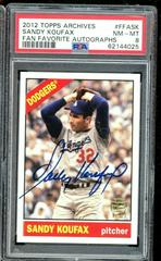 Sandy Koufax #FFASK Baseball Cards 2012 Topps Archives Fan Favorite Autographs Prices